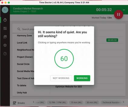 Are you still working pop-up