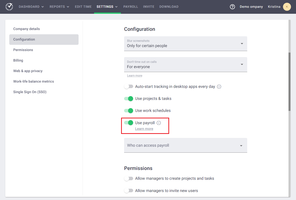 How to Configure and Use Payroll in Time Doctor