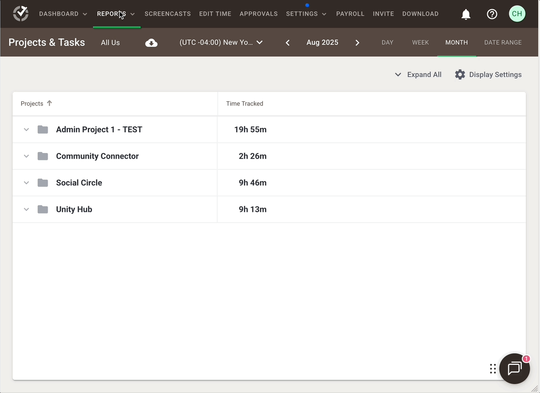 projects and tasks