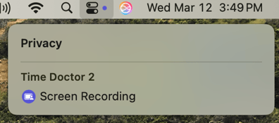 timedoctor2 lscreen recording notification