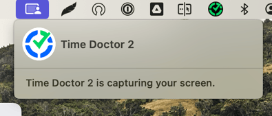 timedoctor2 screen sharing notification